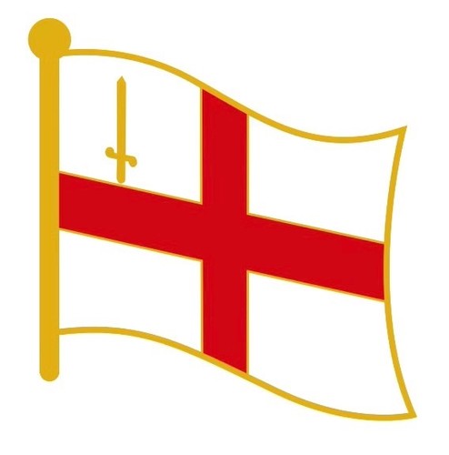City london flagge emaille - city, of